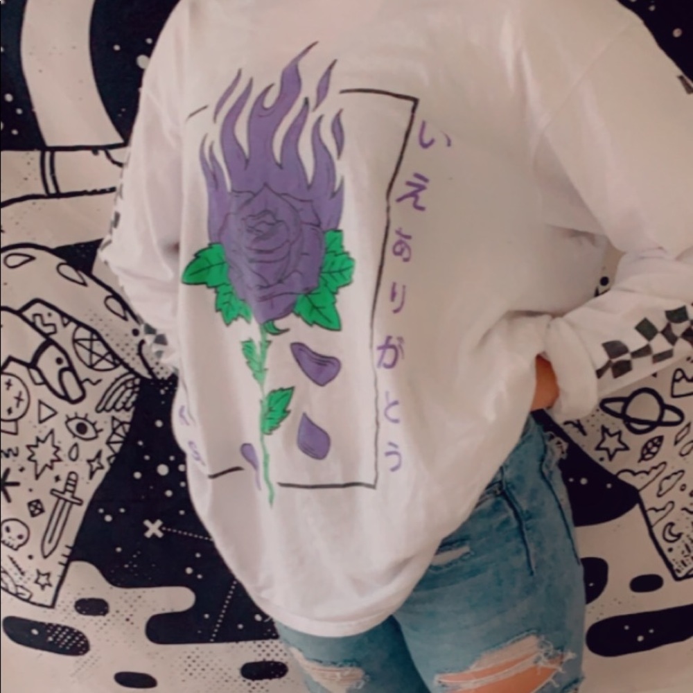 Purple Rose Long sleeves